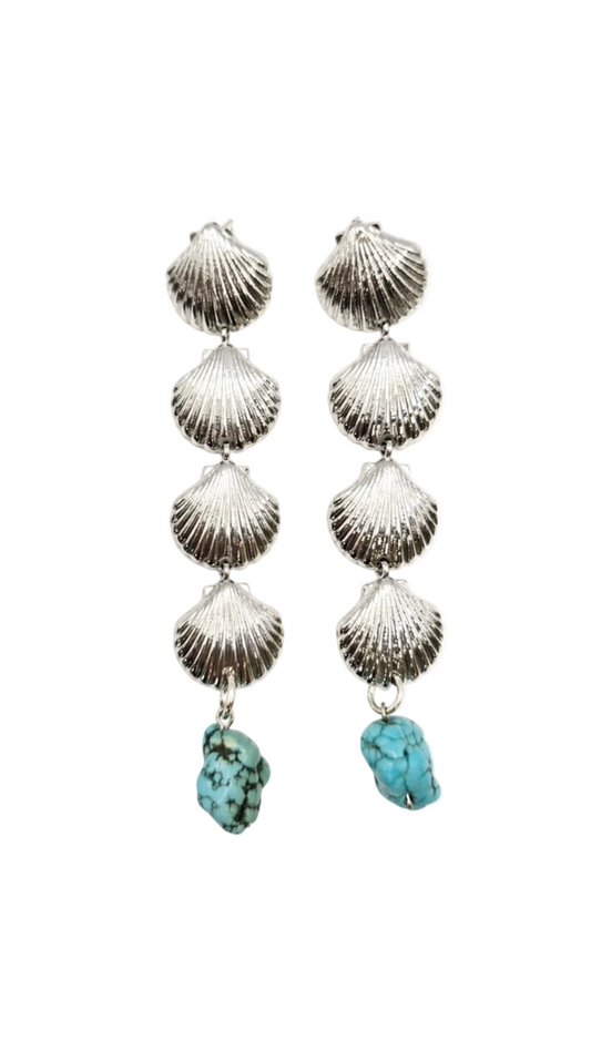 Isola Shell Turquoise Earrings