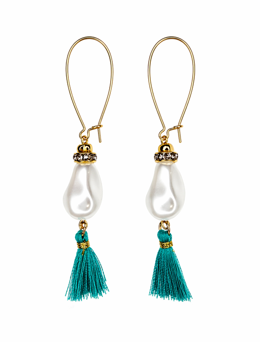Lumiere Pearl Tassle Earrings