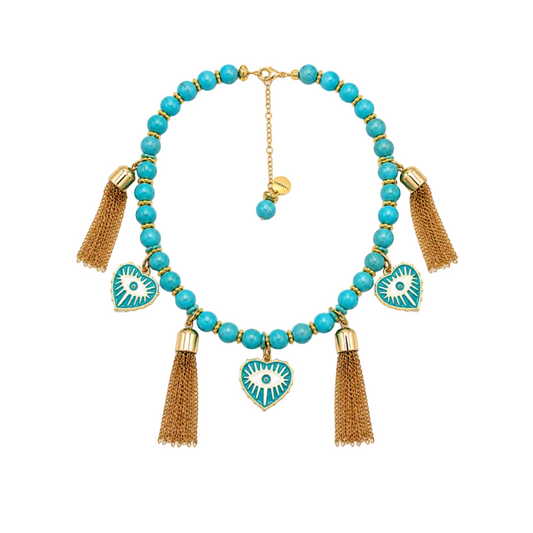 Eye Talisman Tassel Necklace