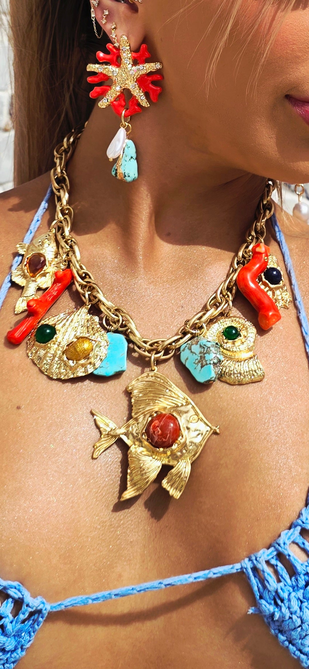 Capri Reef Charm Necklace