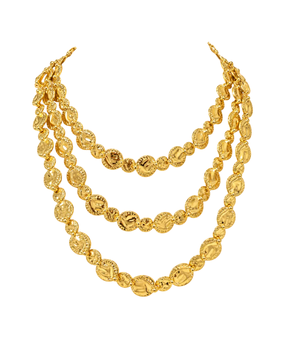 Golden Boheme Triple Gold Necklace