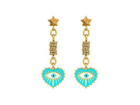 Aegean Eve Heart Protection Earrings