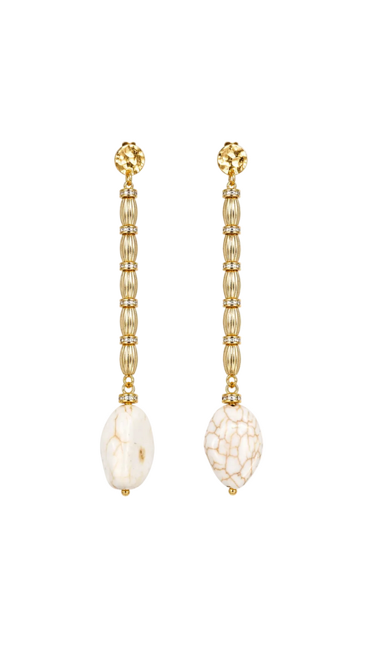 Amalfi Ivory Column Earrings