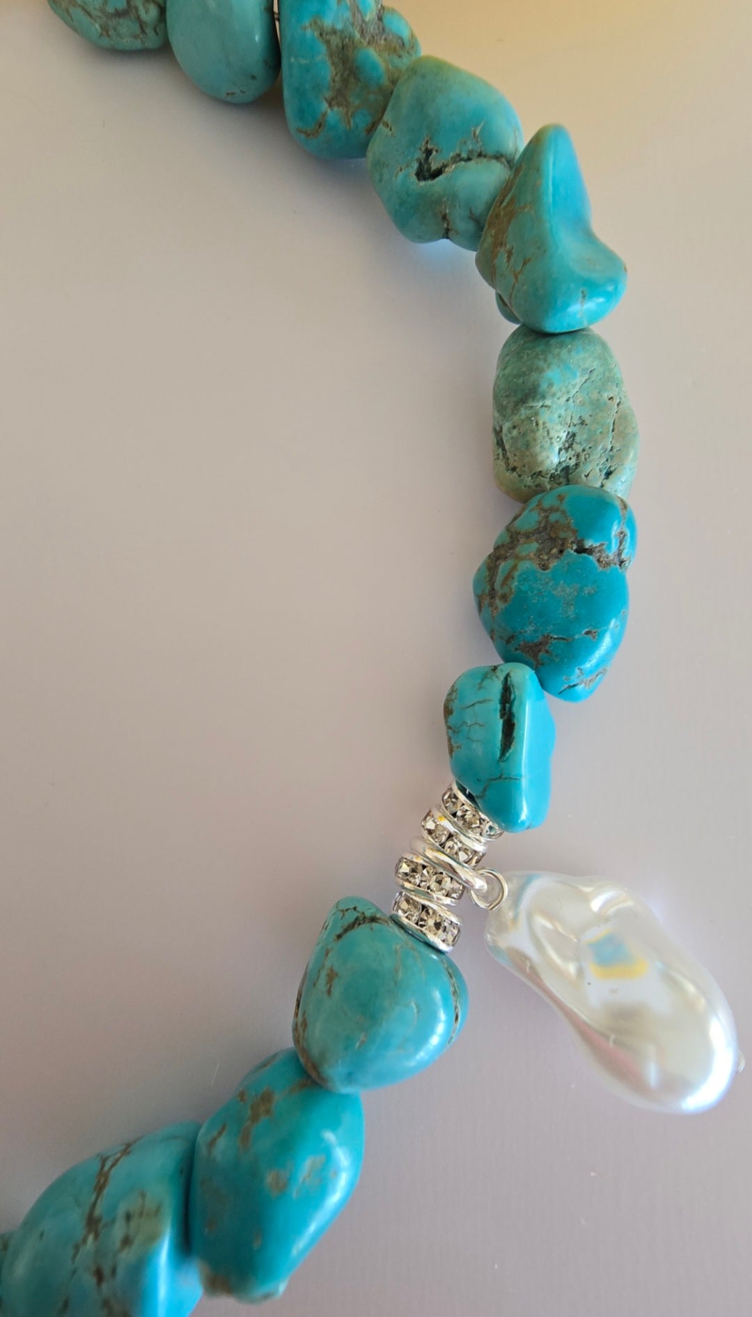 Capri Blu Silver Necklace