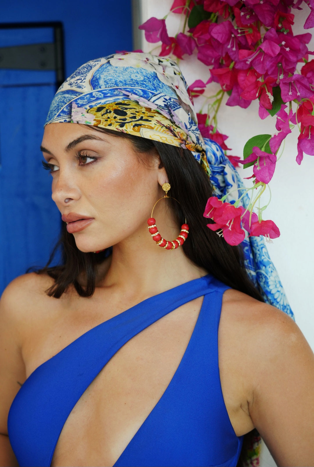 Valencia Sangria Hoop Earrings