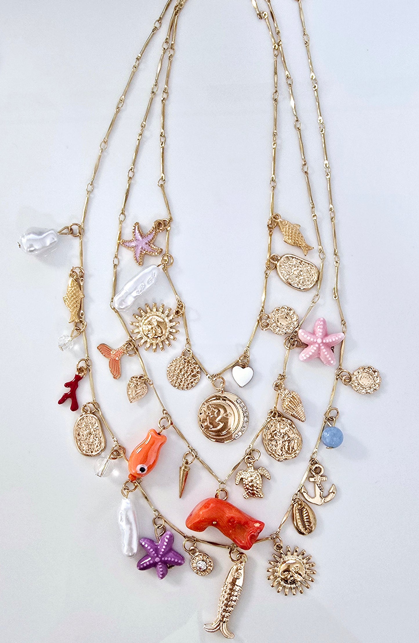 Seashelle Necklace Set of 3