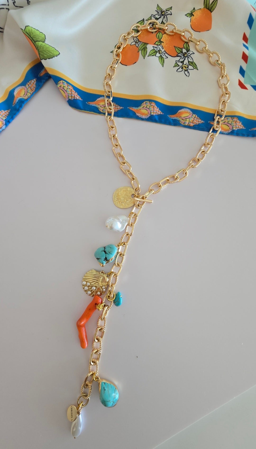 Riviera Talisman Long Charm Necklace