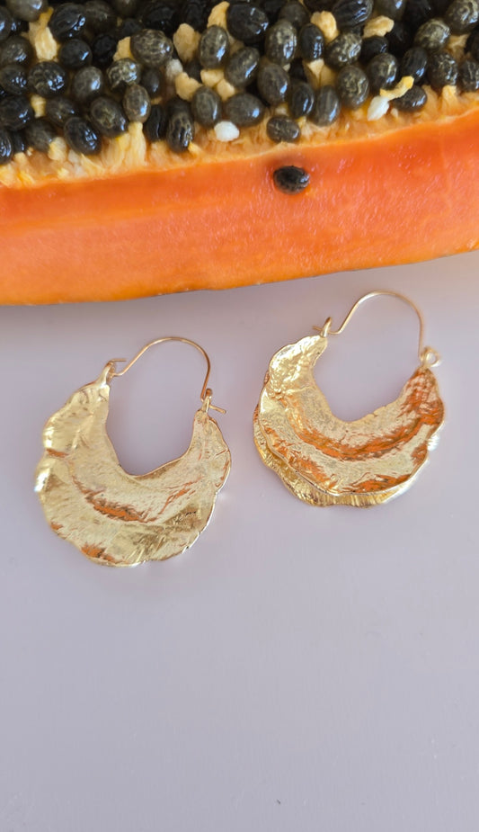 Off Duty Gold Hoops