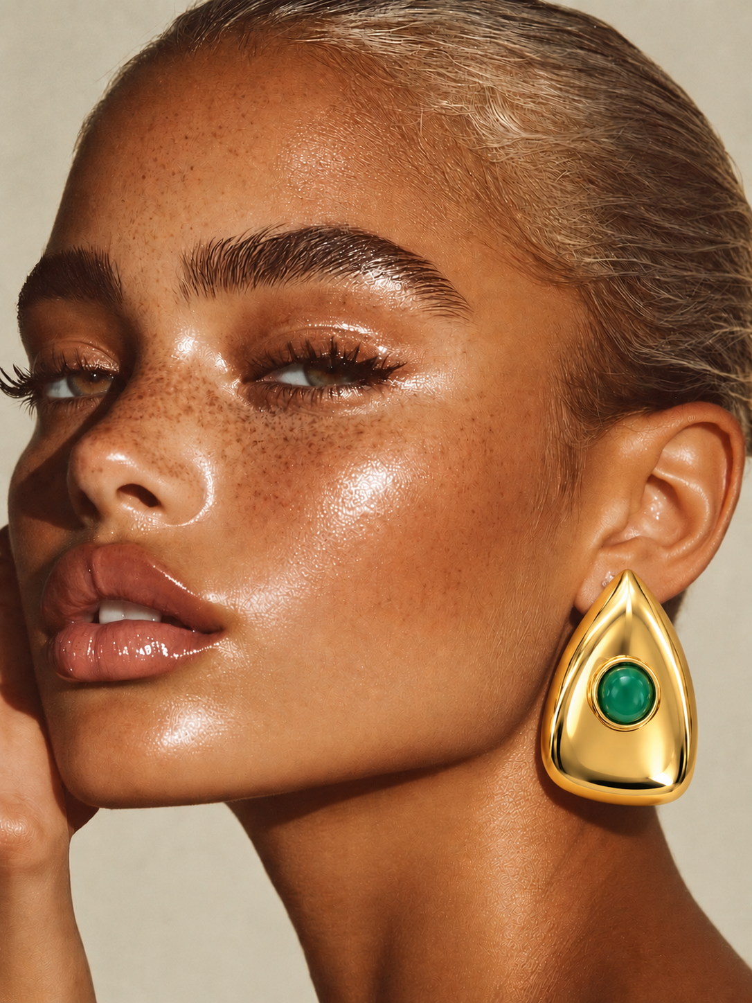 Emerald Eclipse Earrings