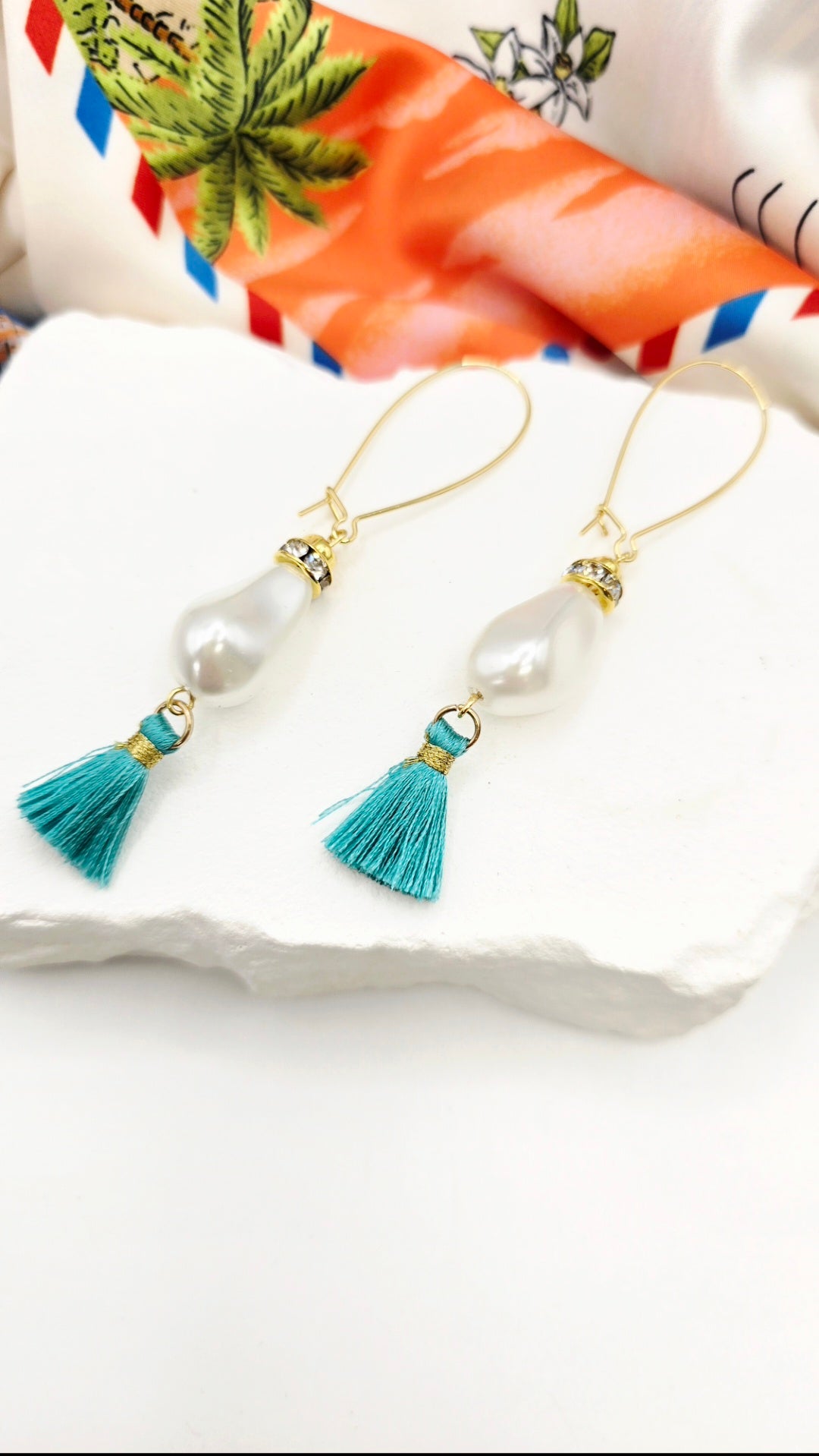 Lumiere Pearl Tassle Earrings