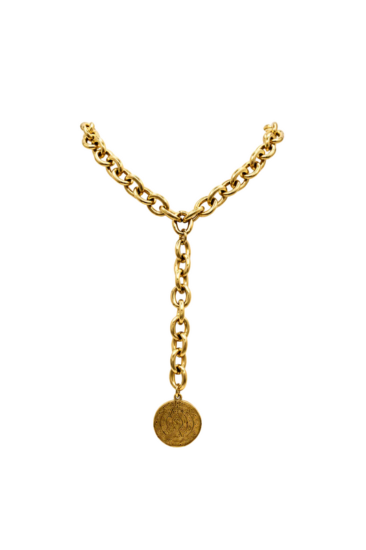 Capri Medallion Talisman Necklace