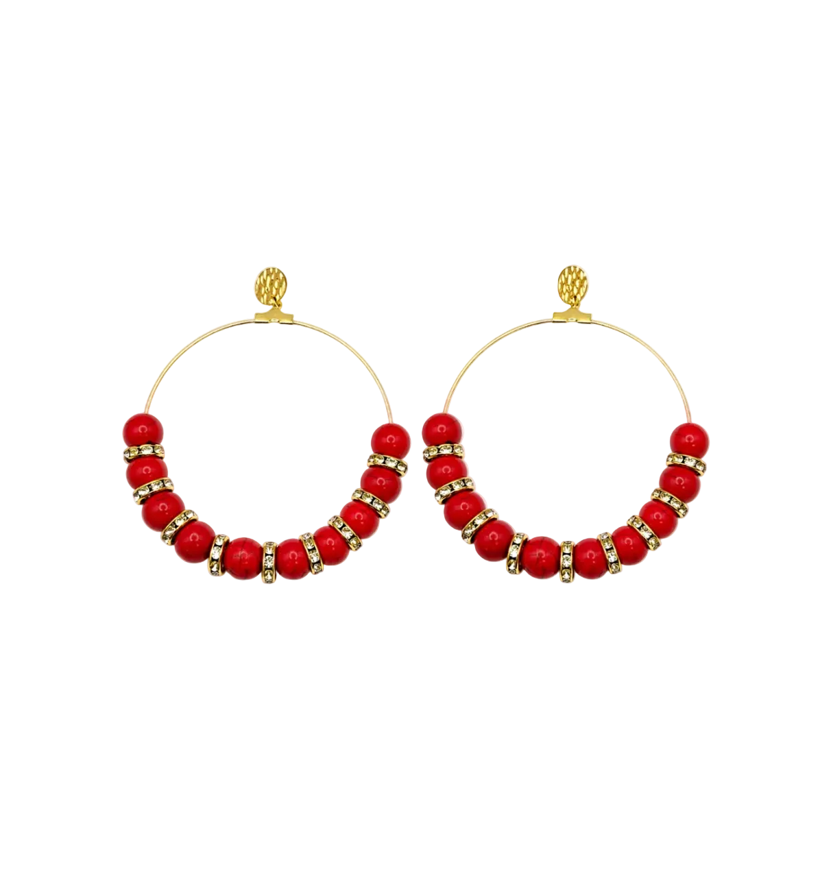 Valencia Sangria Hoop Earrings