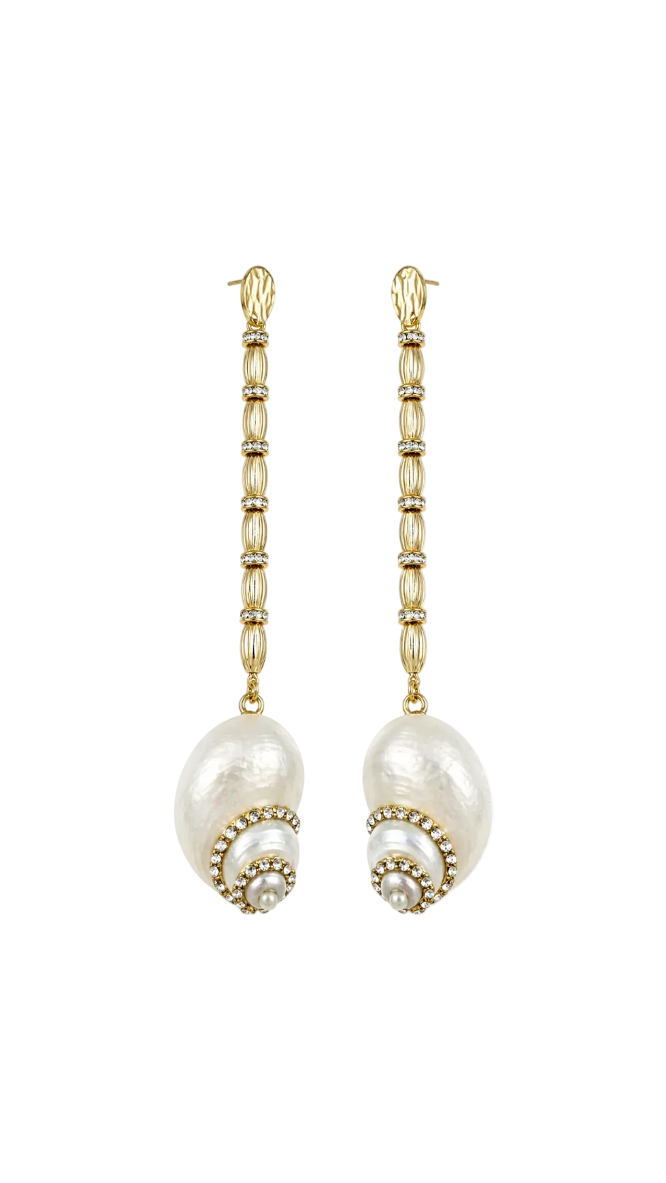 Capri Conch Luxe Drop Earrings