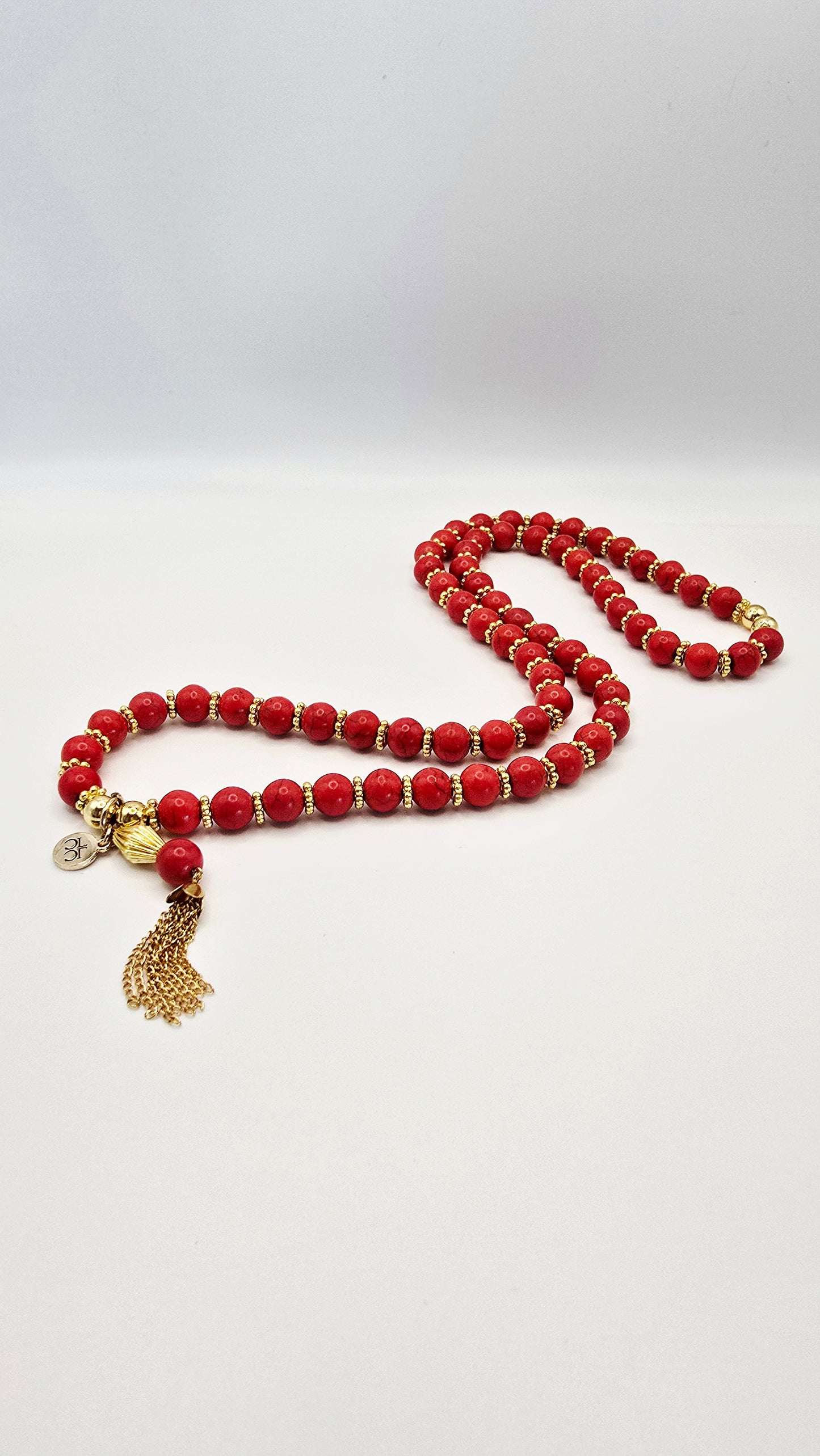 Cruz Charm Necklace Sangria