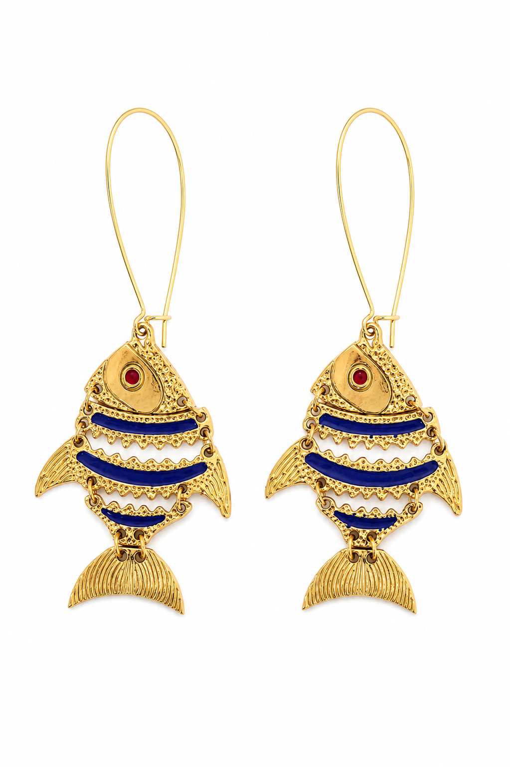 Capri Pesce Blu Earrings