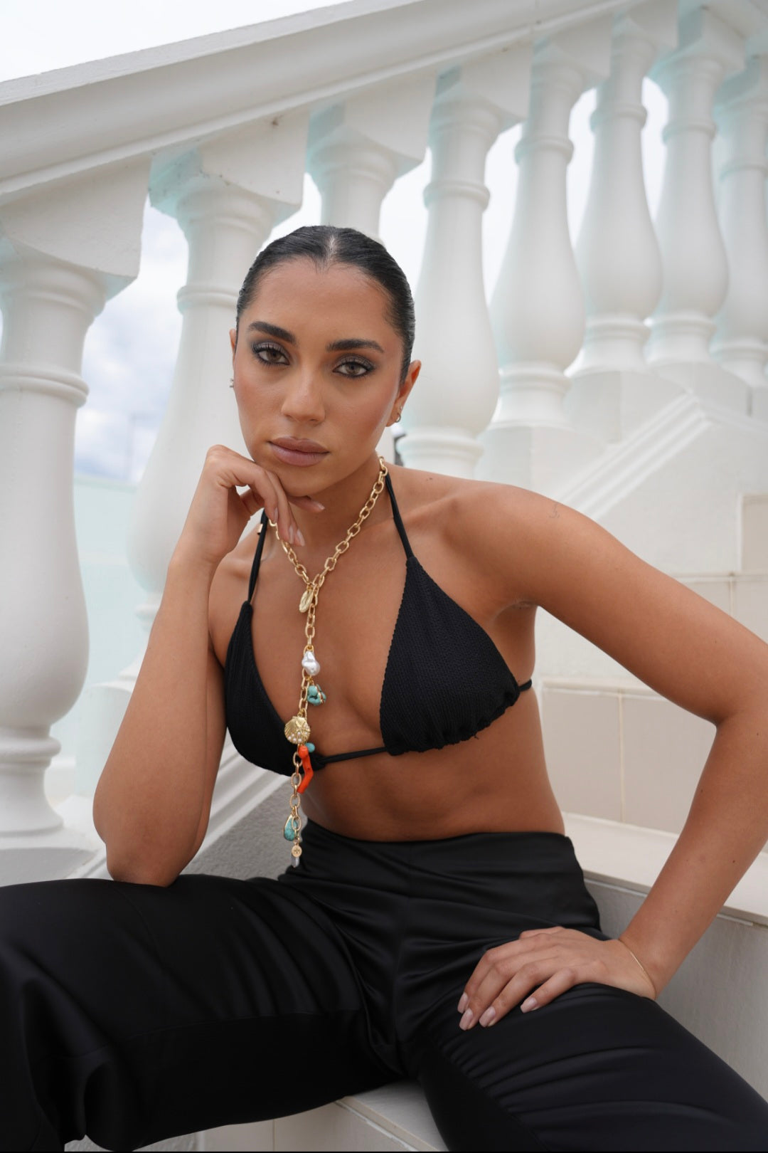 Riviera Talisman Long Charm Necklace