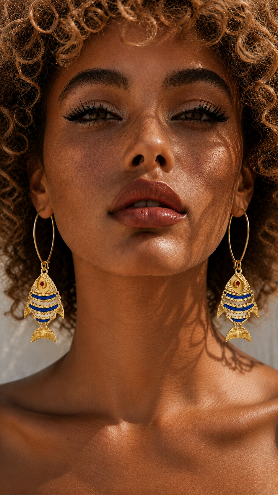 Capri Pesce Blu Earrings