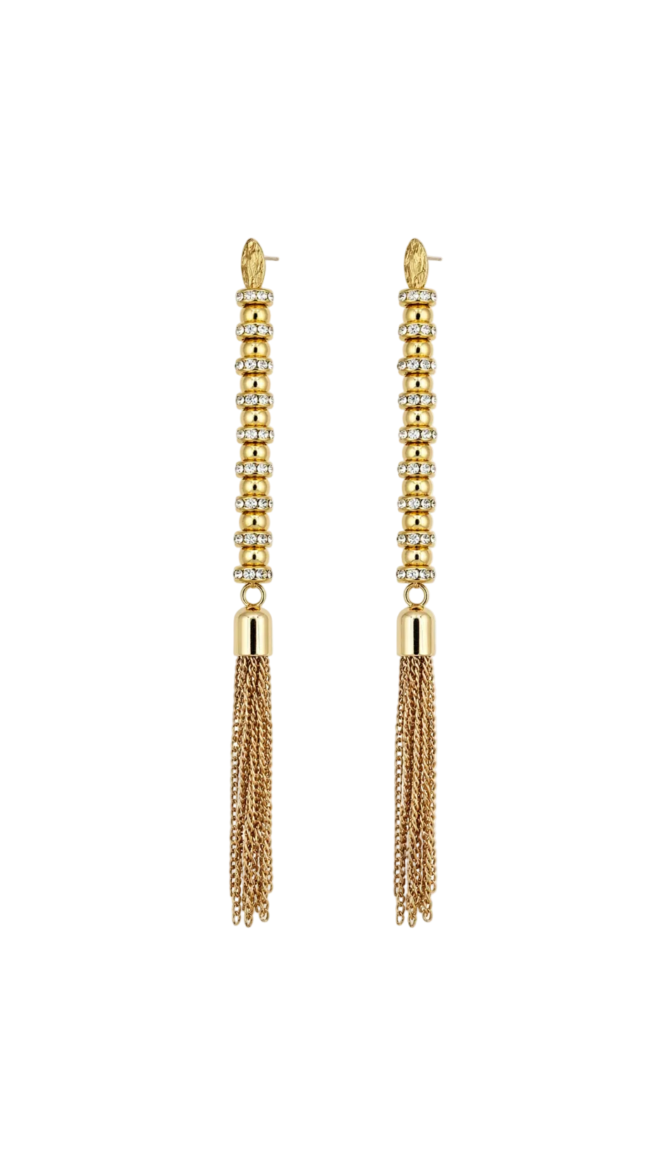 Monaco Gold Fringe Earrings