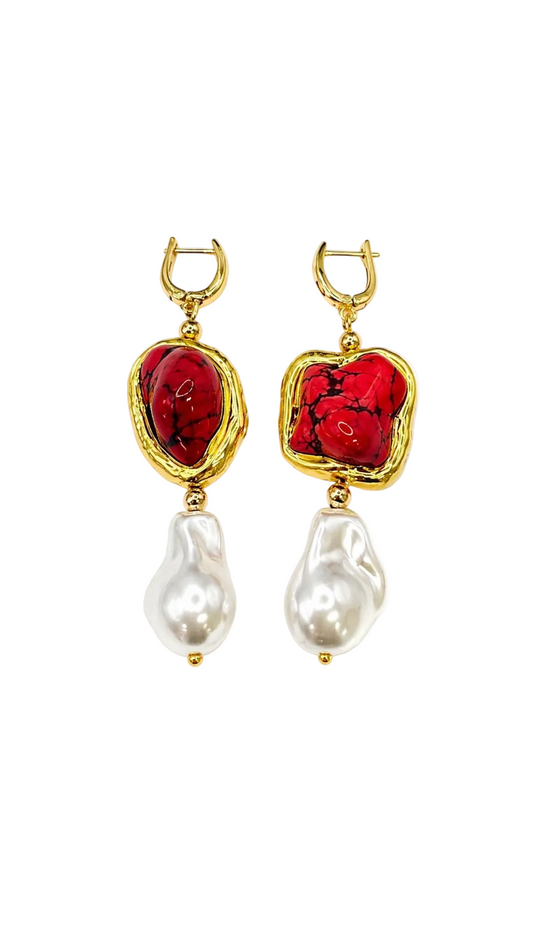 Amalfi Corale Drop Earring