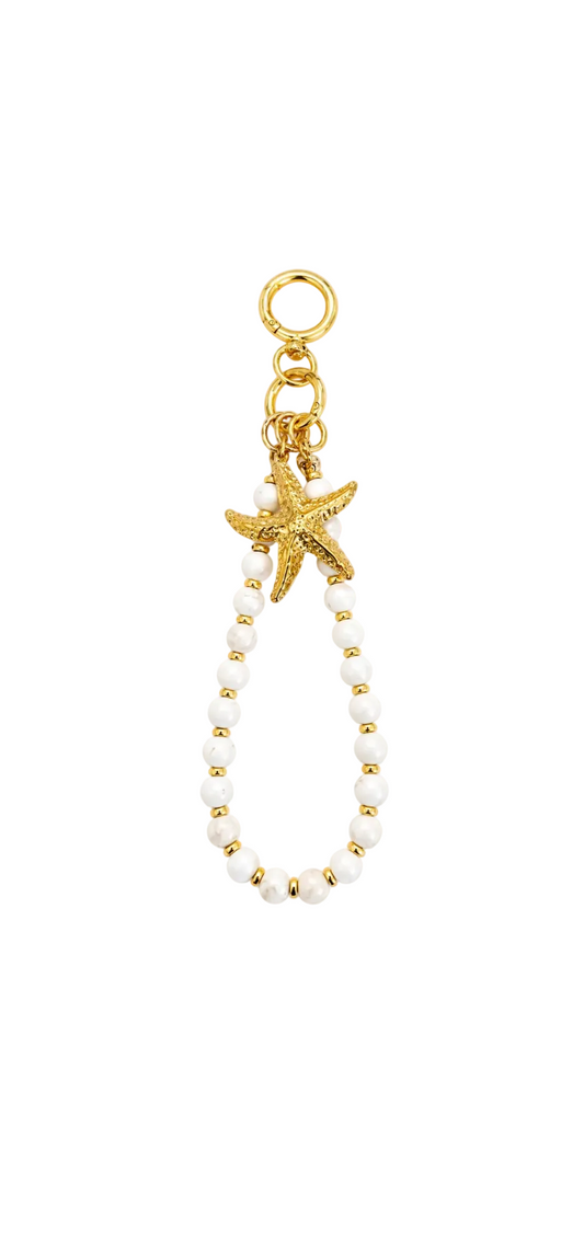 Cruz Charm White Keyring