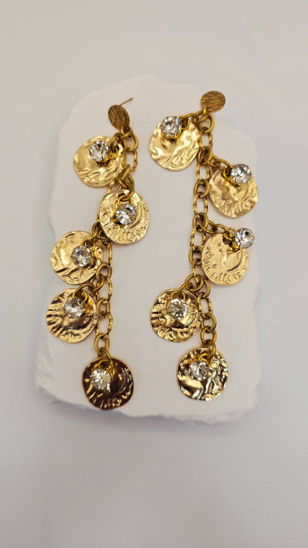 Capri Coin Cascade Earrings