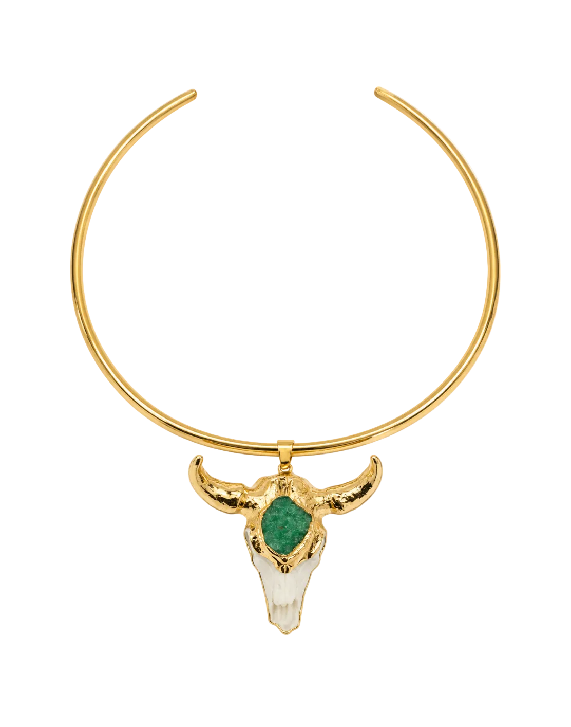 Jagger Emerald Cuff Necklace