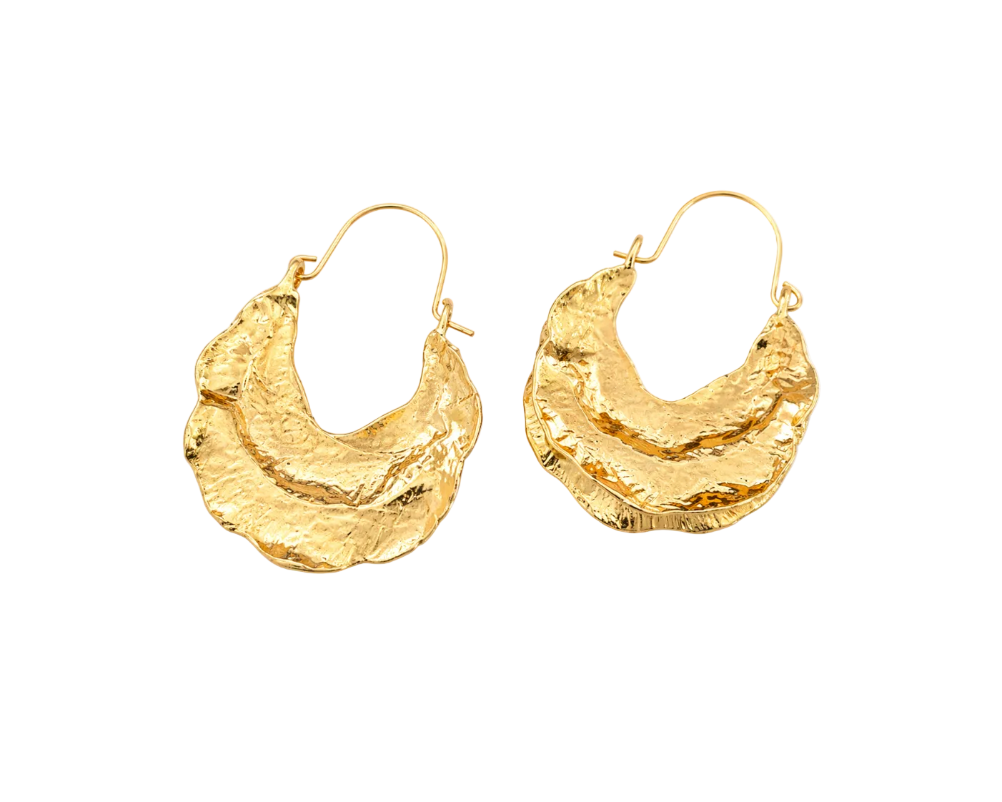 Off Duty Gold Hoops