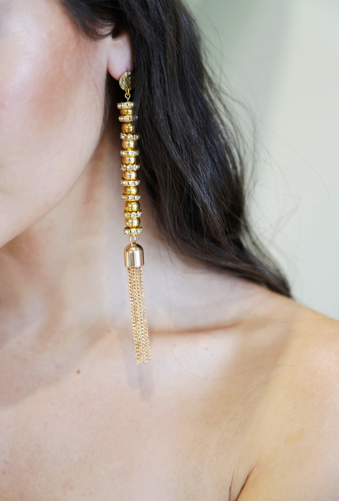 Monaco Gold Fringe Earrings