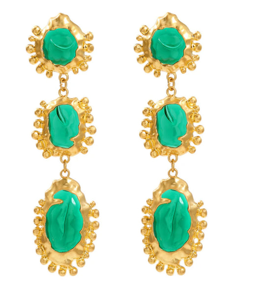 Moonlit Riviera Earring Green