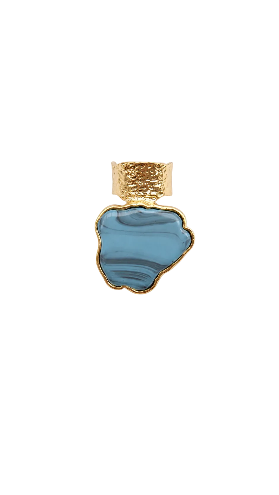 Isola Turquoise Ring Gold