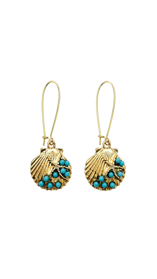 Amalfi Shell Drop Earings