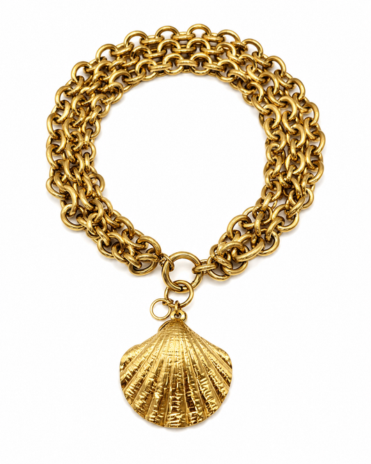 Siren Shell Charm Necklace