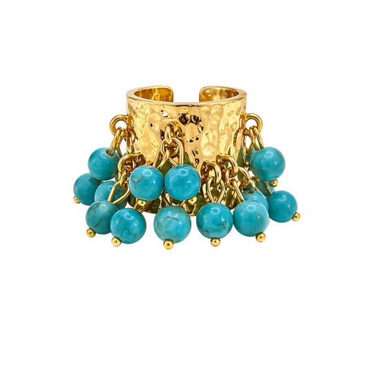 Disco Turquoise Ring
