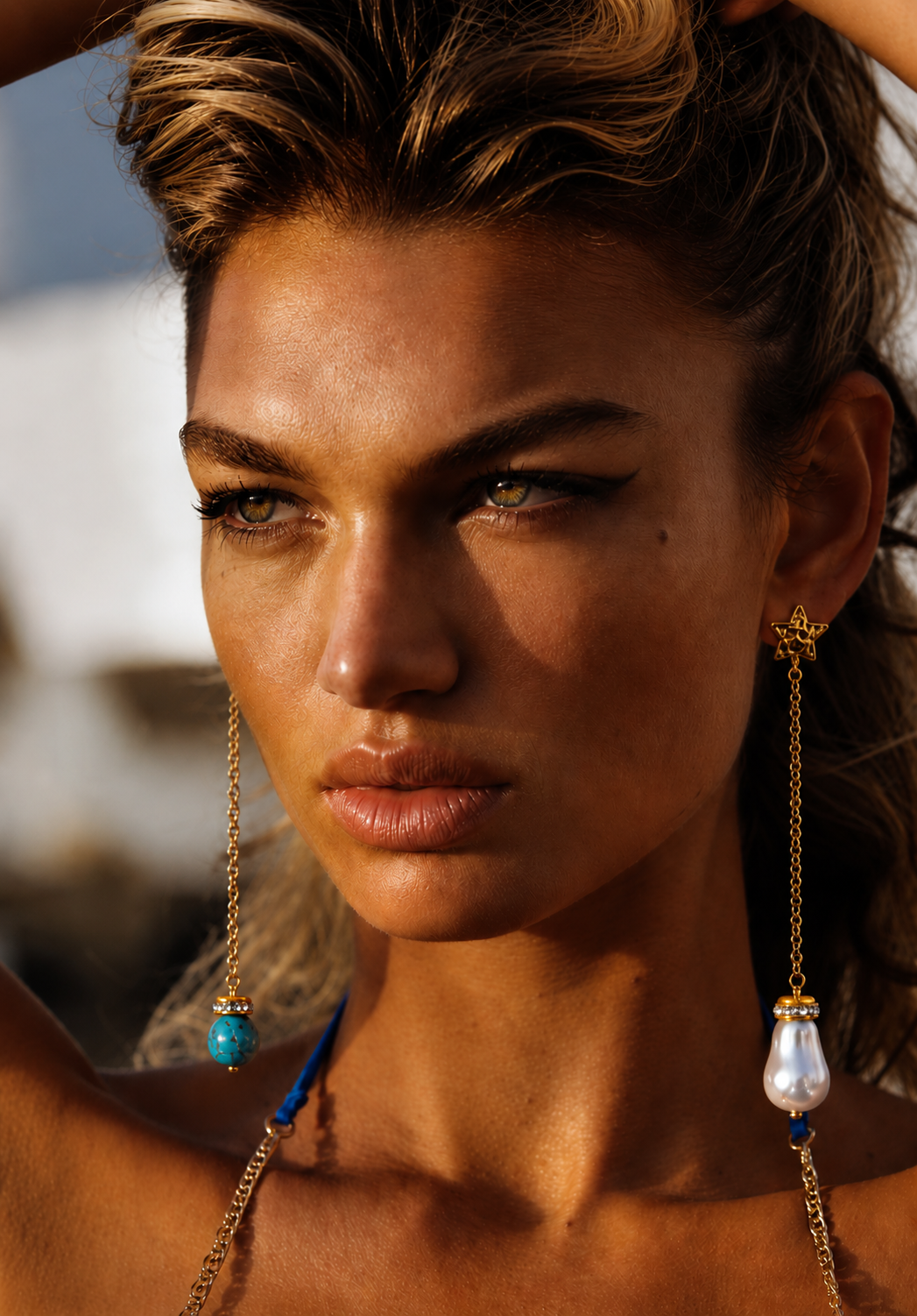 Stella Mare Chain Earrings