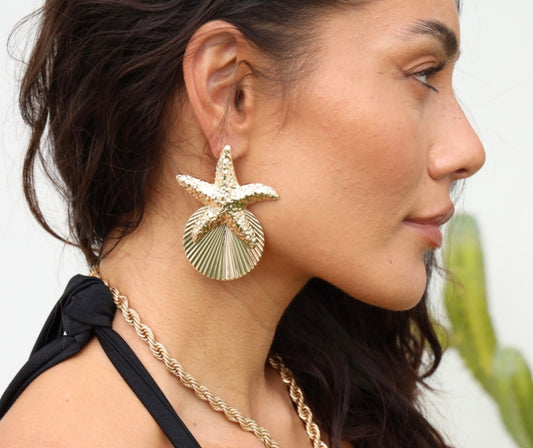 Golden Bond Earring in Gold