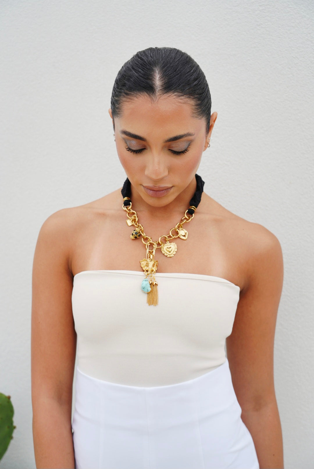 Capri Amulet Lace Necklace