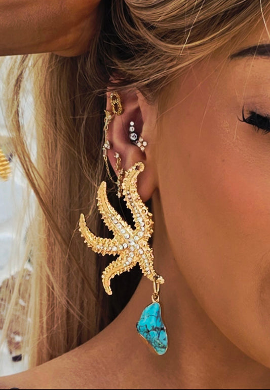 Medusa Star Earrings