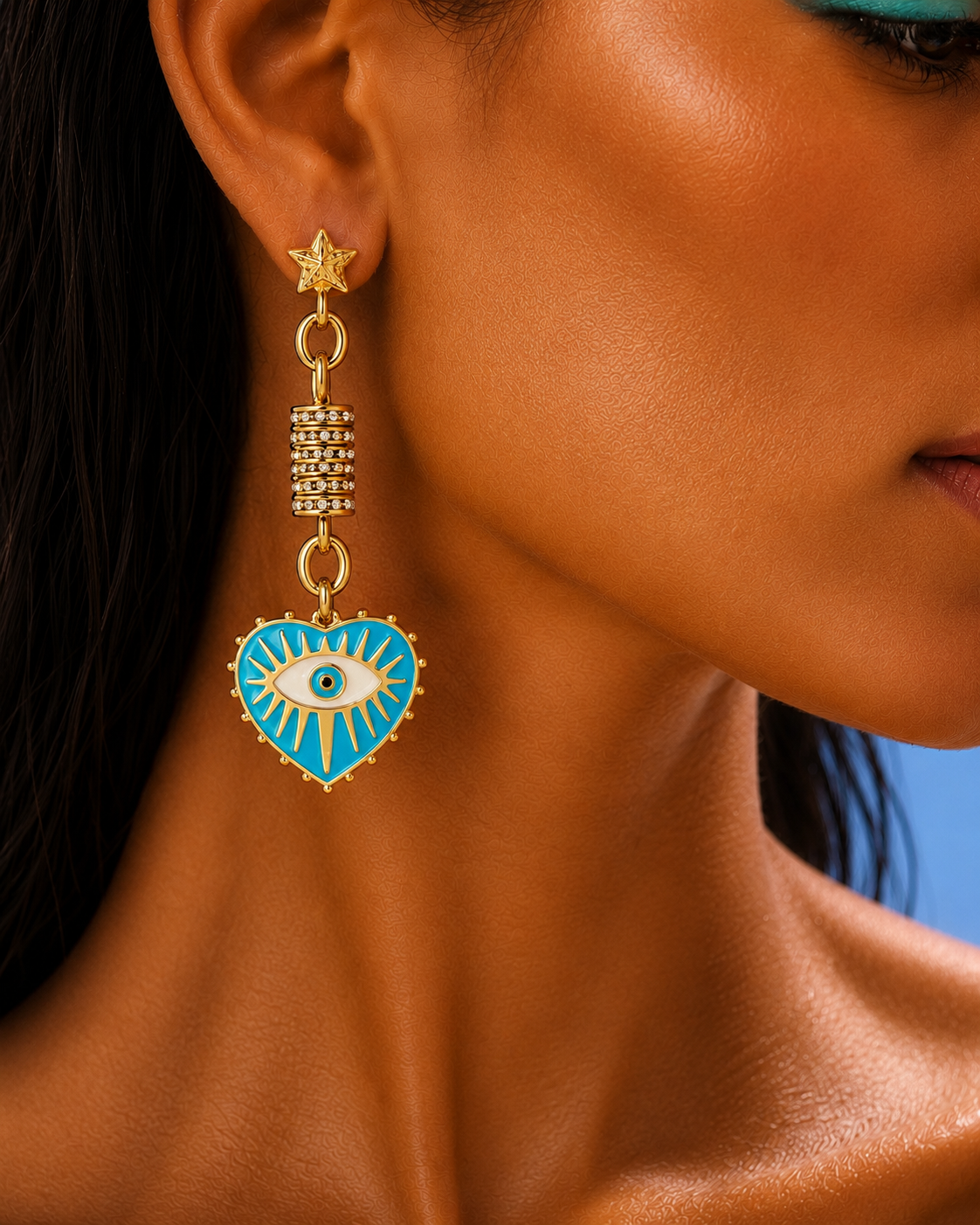 Aegean Eve Heart Protection Earrings