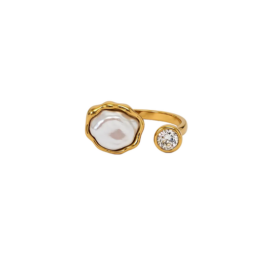 Bianca Crystal Duo Ring