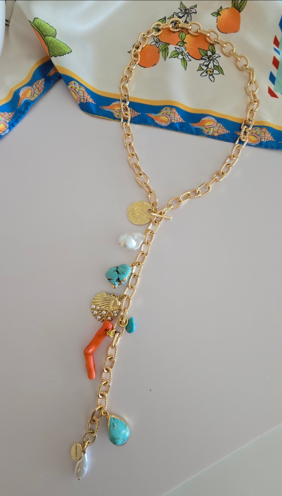 Riviera Talisman Long Charm Necklace