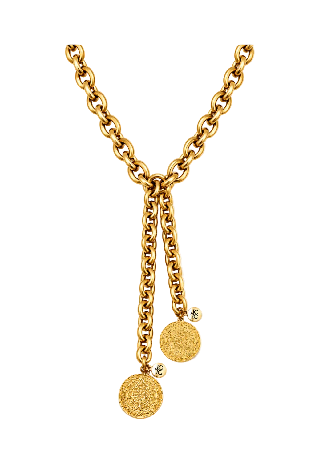 Capri Medallion Lariat Necklace