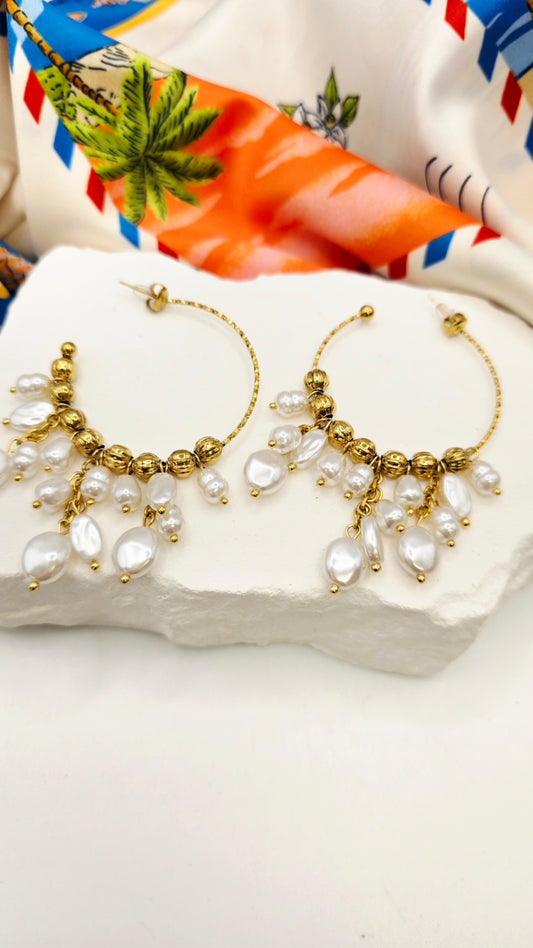 La Perla Cascade Hoop Earrings