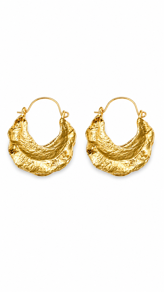 Off Duty Gold Hoops