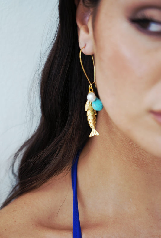 Amalfi Pesce Drop Earrings